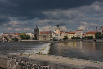 Altstadt hinter der Moldau